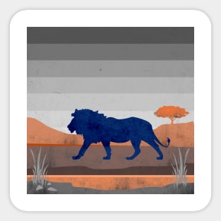 Lions are big kitties Sticker